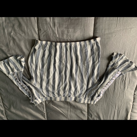 Beaded Off Shoulder Top - Picture 2 of 2